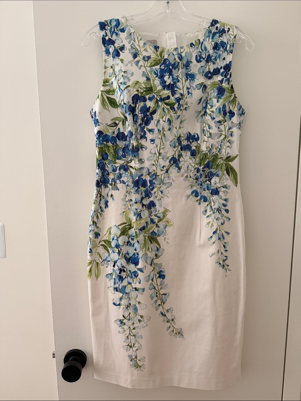 Hobbs London Blue Wisteria Cotton Dress
